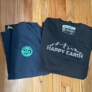 Gray and Navy Graphic T-Shirts